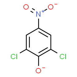 ChemSpider 2D Image | 2,6-Dichloro-4-nitrophenolate | C6H2Cl2NO3