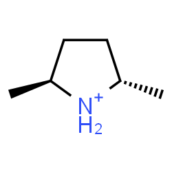 ChemSpider 2D Image | (2S,5S)-2,5-Dimethylpyrrolidinium | C6H14N