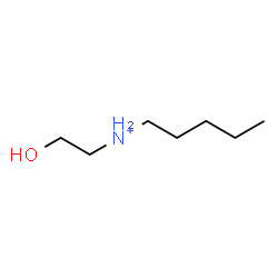 ChemSpider 2D Image | N-(2-Hydroxyethyl)-1-pentanaminium | C7H18NO