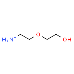 ChemSpider 2D Image | 2-(2-Hydroxyethoxy)ethanaminium | C4H12NO2