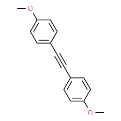ChemSpider 2D Image | 1,2-Bis(4-methoxyphenyl)ethyne | C16H14O2