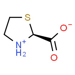 ChemSpider 2D Image | (2S)-1,3-thiazolidine-2-carboxylic acid | C4H7NO2S