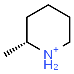 ChemSpider 2D Image | (2R)-2-Methylpiperidinium | C6H14N