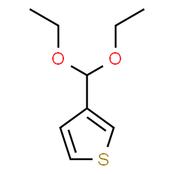 ChemSpider 2D Image | 3-(Diethoxymethyl)thiophene | C9H14O2S