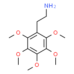 ChemSpider 2D Image | 2-(Pentamethoxyphenyl)ethanamine | C13H21NO5