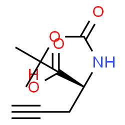 ChemSpider 2D Image | Boc-D-Propargylglycine | C10H15NO4