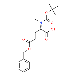ChemSpider 2D Image | Boc-N-Me-Glu(Obzl)-OH | C18H25NO6