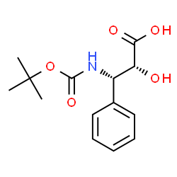ChemSpider 2D Image | Boc-(2R,3S)-3-phenylisoserine | C14H19NO5