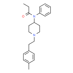 ChemSpider 2D Image | N-{1-[2-(4-Methylphenyl)ethyl]-4-piperidinyl}-N-phenylpropanamide | C23H30N2O