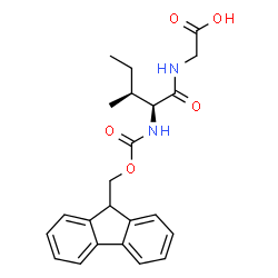 ChemSpider 2D Image | N-[(9H-Fluoren-9-ylmethoxy)carbonyl]-L-isoleucylglycine | C23H26N2O5