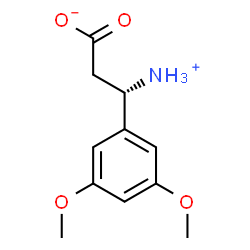 ChemSpider 2D Image | (3S)-3-Ammonio-3-(3,5-dimethoxyphenyl)propanoate | C11H15NO4