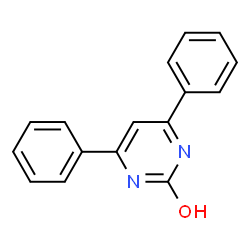 ChemSpider 2D Image | 4,6-diphenylpyrimidin-2-ol | C16H12N2O