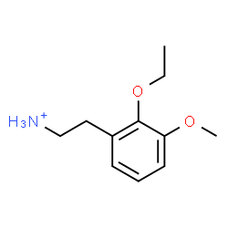 ChemSpider 2D Image | 2-(2-Ethoxy-3-methoxyphenyl)ethanaminium | C11H18NO2