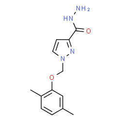ChemSpider 2D Image | 1-(2,5-dimethylphenoxymethyl)pyrazole-3-carbohydrazide | C13H16N4O2