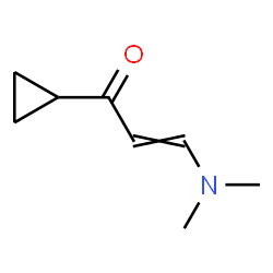 ChemSpider 2D Image | 1-Cyclopropyl-3-(dimethylamino)-2-propen-1-one | C8H13NO
