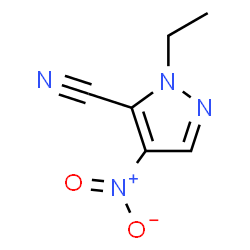 ChemSpider 2D Image | 2-ethyl-4-nitropyrazole-3-carbonitrile | C6H6N4O2