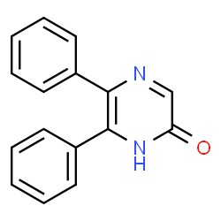 ChemSpider 2D Image | 5,6-diphenylpyrazin-2-ol | C16H12N2O