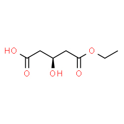 ChemSpider 2D Image | (S)-3-hydroxyglutarate ethyl | C7H12O5