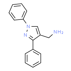 ChemSpider 2D Image | 4-Pyrazolemethanamine, 1,3-diphenyl- | C16H15N3