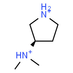 ChemSpider 2D Image | (3R)-3-(Dimethylammonio)pyrrolidinium | C6H16N2