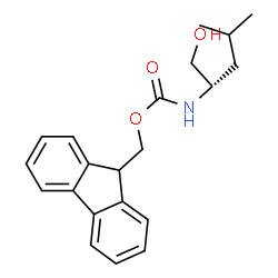 ChemSpider 2D Image | 9H-Fluoren-9-ylmethyl [(2S)-1-hydroxy-4-methyl-2-pentanyl]carbamate | C21H25NO3