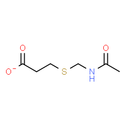 ChemSpider 2D Image | 3-[(Acetamidomethyl)sulfanyl]propanoate | C6H10NO3S