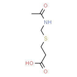 ChemSpider 2D Image | 3-(acetamidomethylthio)propanoic acid | C6H11NO3S
