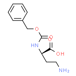 ChemSpider 2D Image | (R)-4-Amino-2-(((benzyloxy)carbonyl)amino)butanoic acid | C12H16N2O4