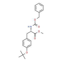 ChemSpider 2D Image | Methyl N-[(benzyloxy)carbonyl]-O-(2-methyl-2-propanyl)-L-tyrosinate | C22H27NO5