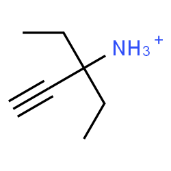 ChemSpider 2D Image | 3-Ethyl-1-pentyn-3-aminium | C7H14N