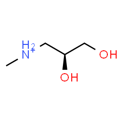 ChemSpider 2D Image | (2S)-2,3-Dihydroxy-N-methyl-1-propanaminium | C4H12NO2