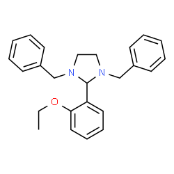 ChemSpider 2D Image | 1,3-Dibenzyl-2-(2-ethoxyphenyl)imidazolidine | C25H28N2O