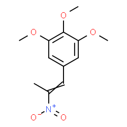 ChemSpider 2D Image | 1,2,3-Trimethoxy-5-(2-nitro-1-propen-1-yl)benzene | C12H15NO5