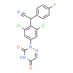 ChemSpider 2D Image | letrazuril | C17H9Cl2FN4O2