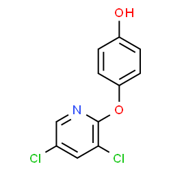 ChemSpider 2D Image | 4-[(3,5-dichloro-2-pyridyl)oxy]phenol | C11H7Cl2NO2