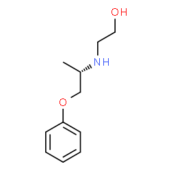 ChemSpider 2D Image | 2-{[(2S)-1-Phenoxy-2-propanyl]amino}ethanol | C11H17NO2