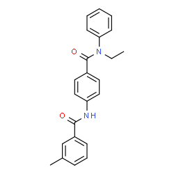 ChemSpider 2D Image | N-Ethyl-4-[(3-methylbenzoyl)amino]-N-phenylbenzamide | C23H22N2O2