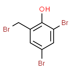 ChemSpider 2D Image | 2,4-Dibromo-6-(bromomethyl)phenol | C7H5Br3O