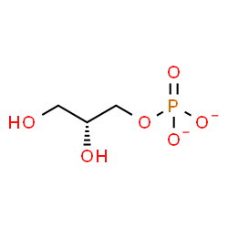 ChemSpider 2D Image | (2R)-2,3-Dihydroxypropyl phosphate | C3H7O6P