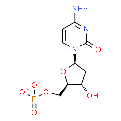ChemSpider 2D Image | 2'-Deoxy-5'-O-phosphonatocytidine | C9H12N3O7P