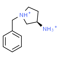 ChemSpider 2D Image | (3R)-3-Ammonio-1-benzylpyrrolidinium | C11H18N2