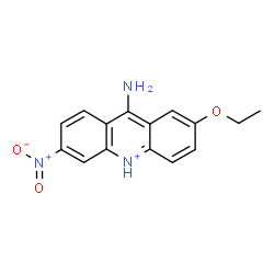 ChemSpider 2D Image | 9-Amino-2-ethoxy-6-nitroacridinium | C15H14N3O3