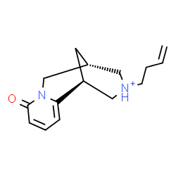 ChemSpider 2D Image | (1S,9S)-11-(3-Buten-1-yl)-6-oxo-7-aza-11-azoniatricyclo[7.3.1.0~2,7~]trideca-2,4-diene | C15H21N2O