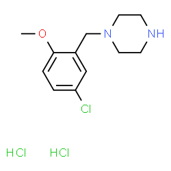 ChemSpider 2D Image | 1-(5-Chloro-2-methoxybenzyl)piperazine dihydrochloride | C12H19Cl3N2O