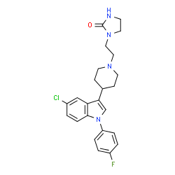 ChemSpider 2D Image | Sertindole | C24H26ClFN4O
