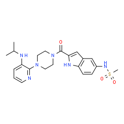 ChemSpider 2D Image | Delavirdine | C22H28N6O3S