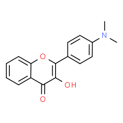 ChemSpider 2D Image | 3-hydroxy-4'-(N,N-dimethylamino)flavone | C17H15NO3