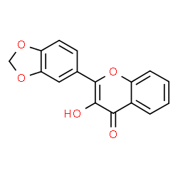 ChemSpider 2D Image | 2-Benzo[1,3]dioxol-5-yl-3-hydroxy-chromen-4-one | C16H10O5
