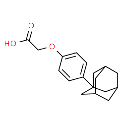 ChemSpider 2D Image | (4-(1-ADAMANTYL)PHENOXY)ACETIC ACID | C18H22O3