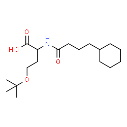 ChemSpider 2D Image | N-(4-Cyclohexylbutanoyl)-O-(2-methyl-2-propanyl)homoserine | C18H33NO4